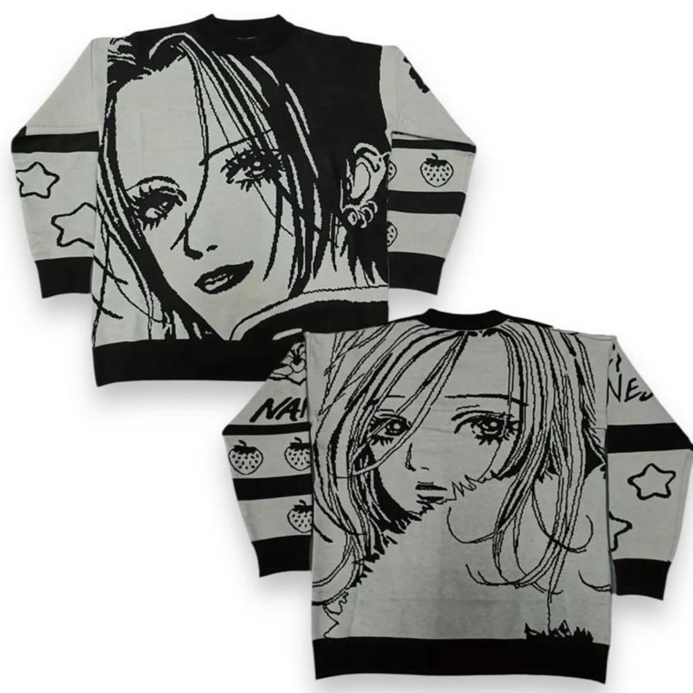 Nana Hachi Anime Knitted Black Stones Manga Sweater Osaki Shoujo Unisex Sweaters